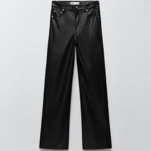 ZARA Faux Leather Pants NEW w/ Tags